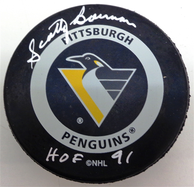 Scotty Bowman Autographed Penguins Puck