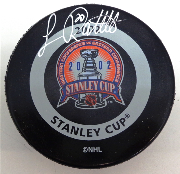 Luc Robitaille Autographed 2002 Stanley Cup Game Puck