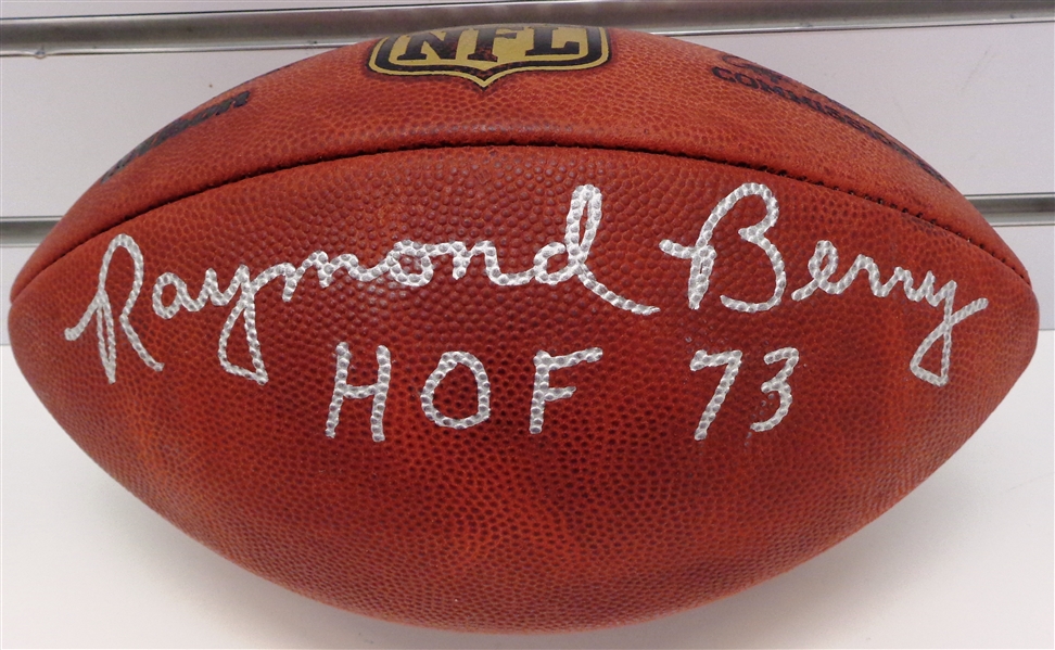 Raymond Berry Autographed Authentic NFL Game Ball