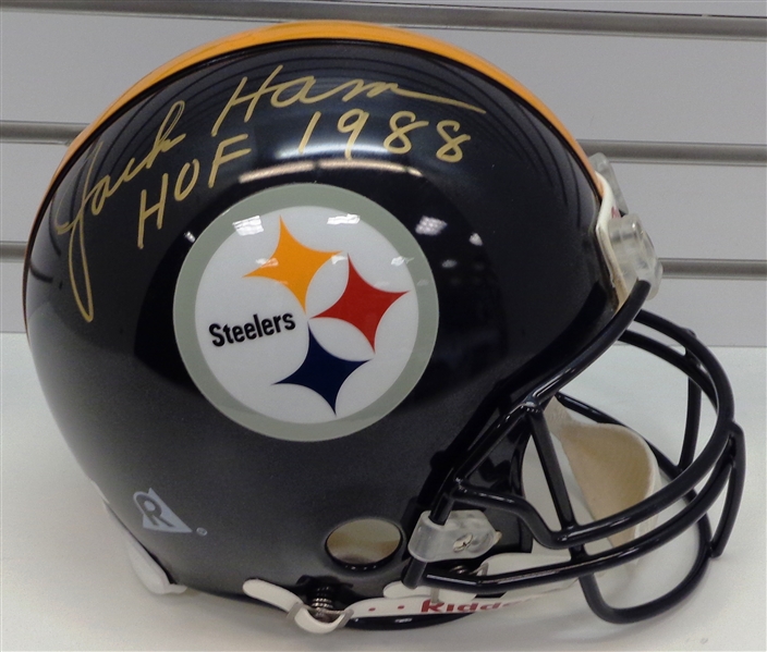 Jack Ham Autographed Pittsburgh Steelers Full Size Authentic Helmet