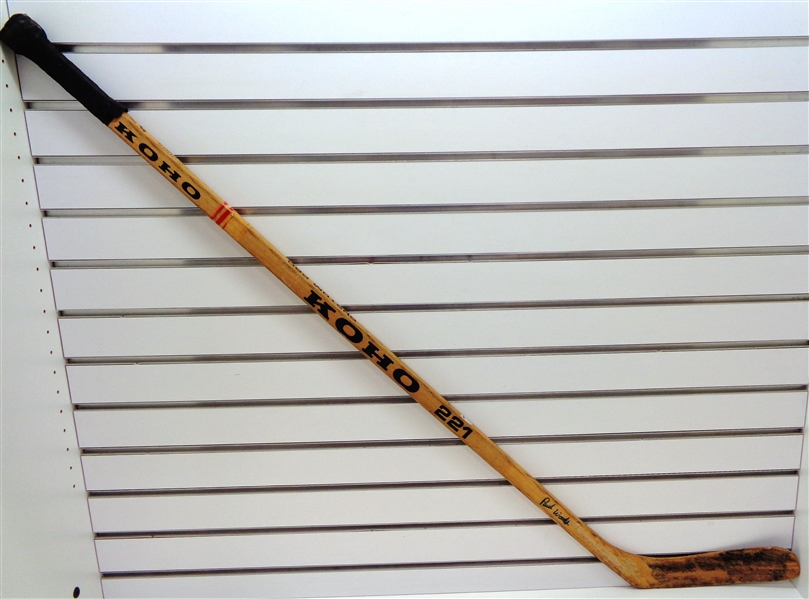Paul Woods Autographed Game Used Stick