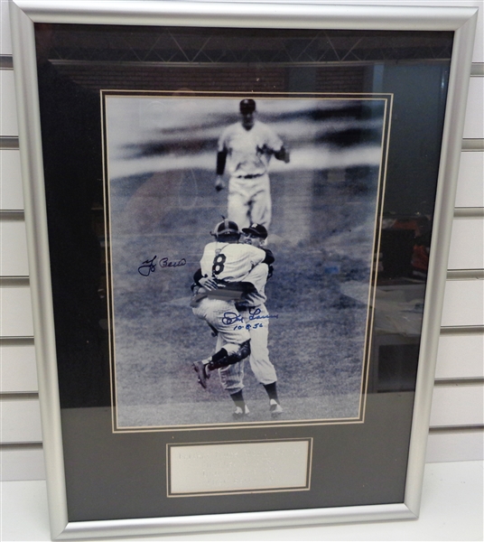 Don Larsen & Yogi Berra Autographed Framed Photo
