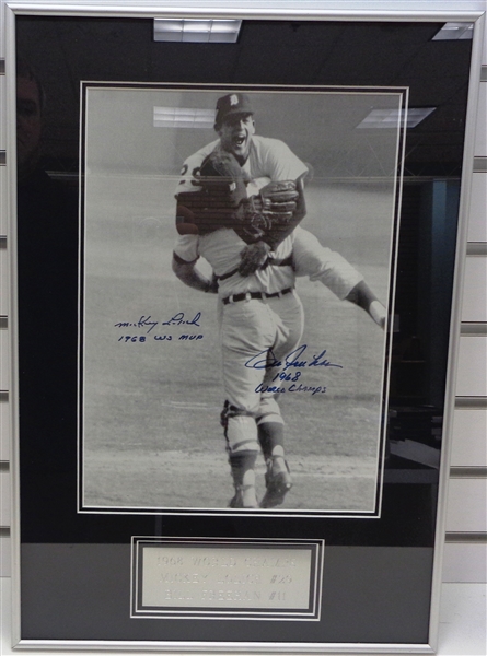 Mickey Lolich & Bill Freehan Autographed Framed Photo 