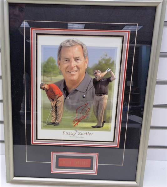 Fuzzy Zoeller Autographed Framed Litho