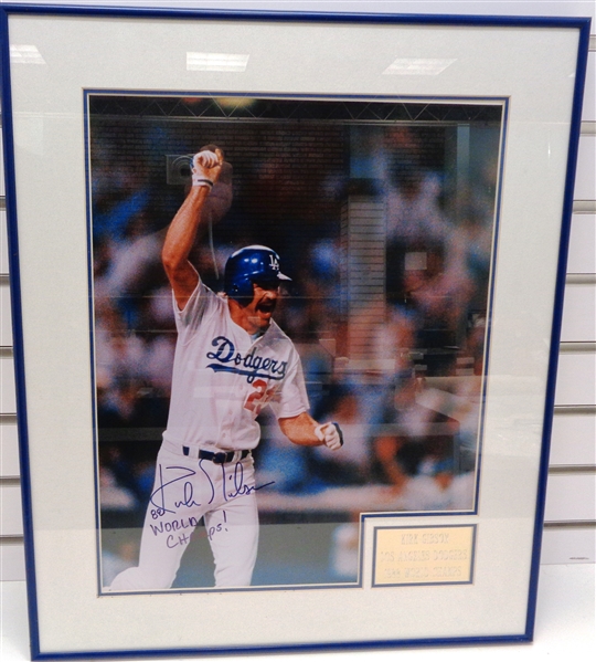 Kirk Gibson Autographed Framed Photo