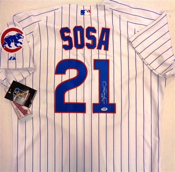 Sammy Sosa Autographed Authentic Cubs Jersey