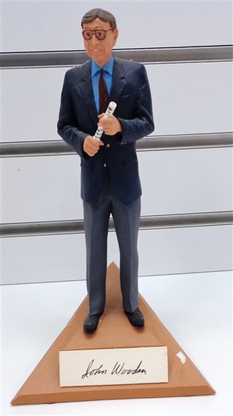 John Wooden Autographed 8" Figurine