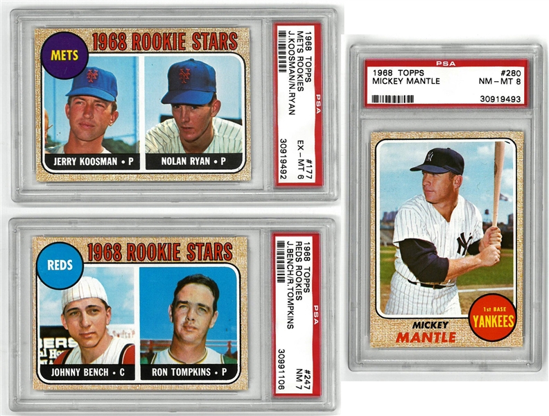 1968 Topps Complete High Grade Set with 29 PSA Graded Cards