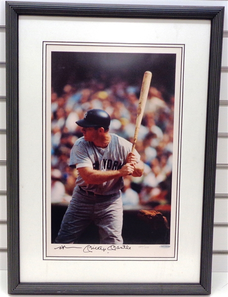 Mickey Mantle Autographed Framed Photo UDA