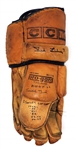 Ted Lindsay Autographed Inscribed Vintage Hockey Glove