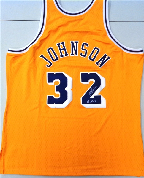 Magic Johnson Autographed Mitchell & Ness Authentic Lakers Jersey