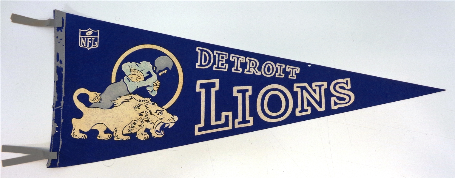 1960s Detroit Lions Pennant