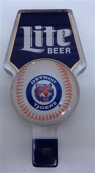 Detroit Tigers Miller Lite 1980s Beer Tap Handle