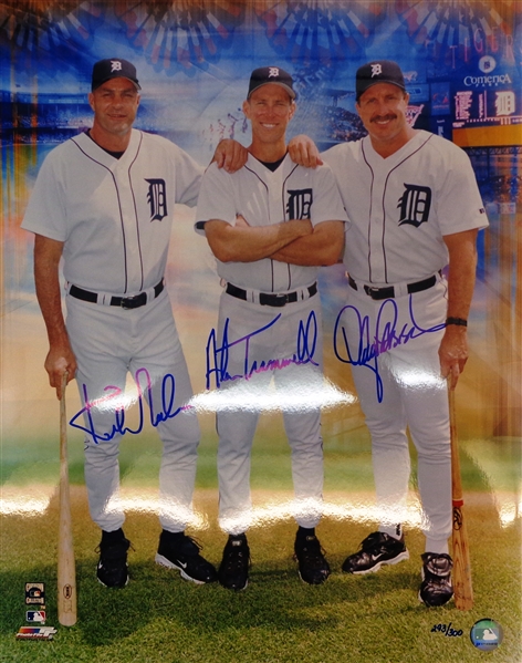 Trammell/Gibson/Parrish Autographed 16x20