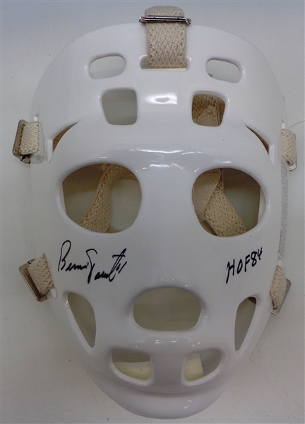 Bernie Parent Autographed Hockey Goalie Mask w/HOF84