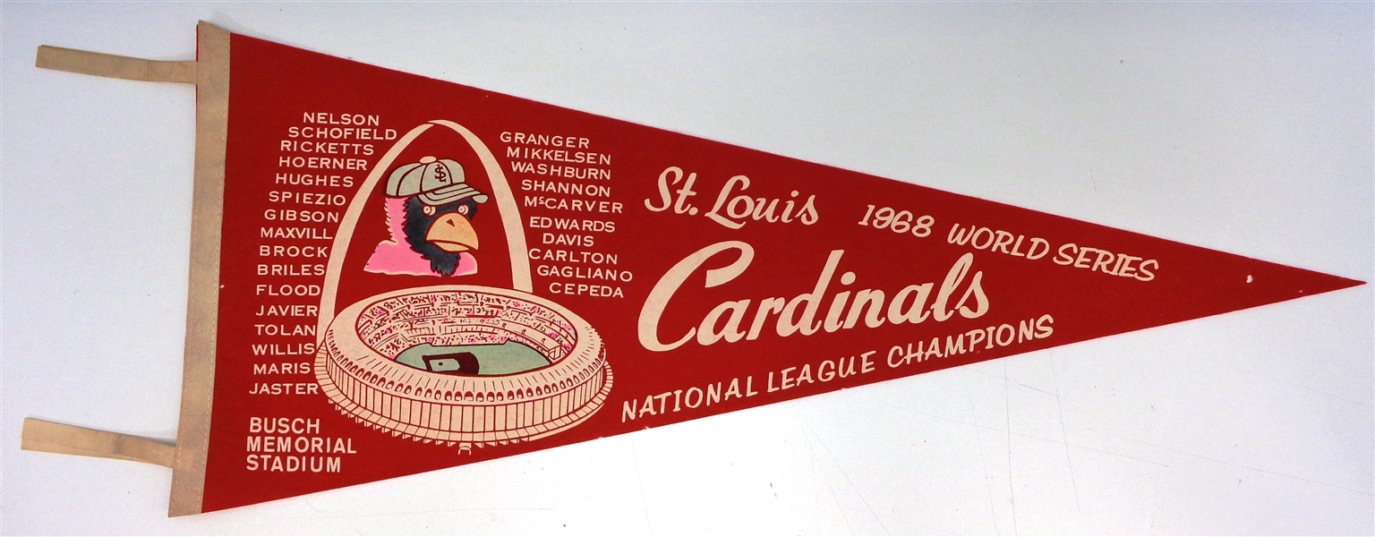 1968 St Louis Cardinals World Series Pennant