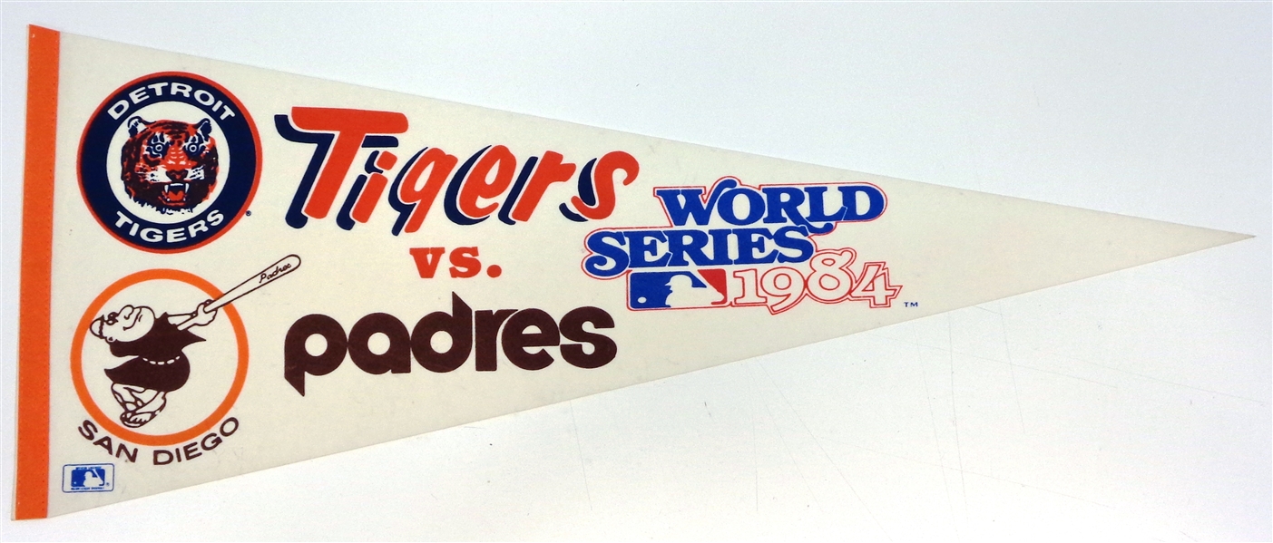 Detroit Tigers vs Padres 1984 World Series Pennant