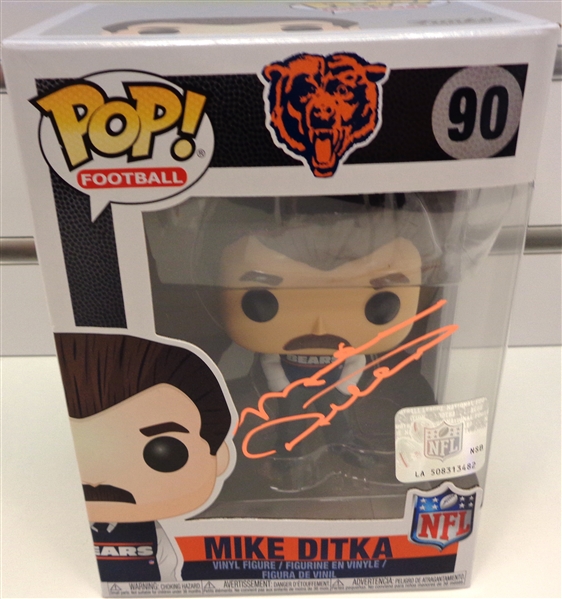 Mike Ditka Signed Chicago Bears NFL Legends Funko Pop Doll