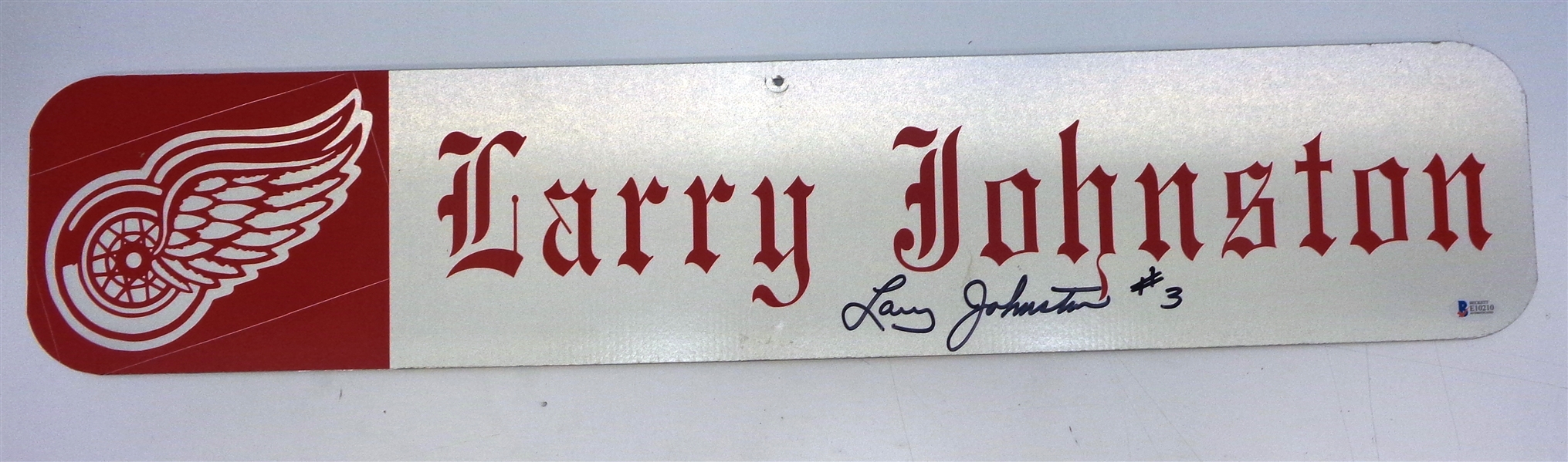 Larry Johnston Autographed Custom 6x30 Street Sign