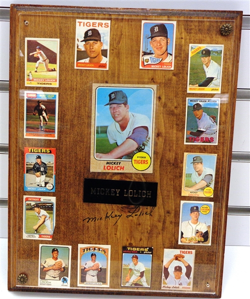 Mickey Lolich Autographed Custom Plaque