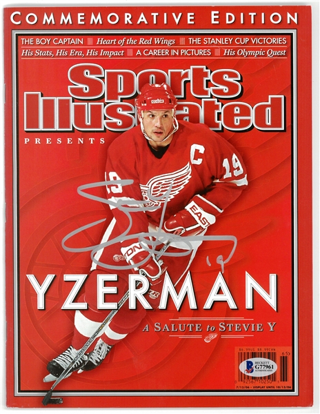 Steve Yzerman Autographed Commemorative Sports Illustrated