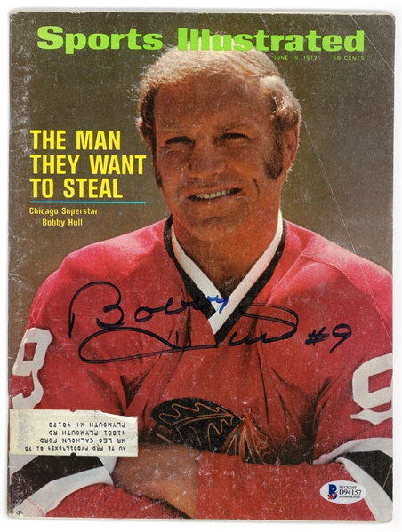 Bobby Hull Autographed 1972 Sports Illustrated