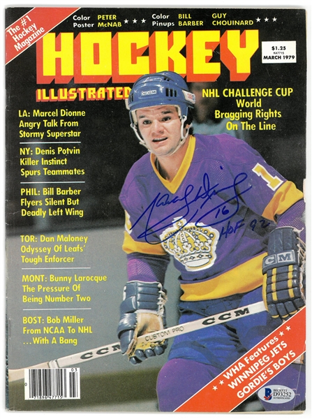 Marcel Dionne Autographed 1979 Hockey Illustrated