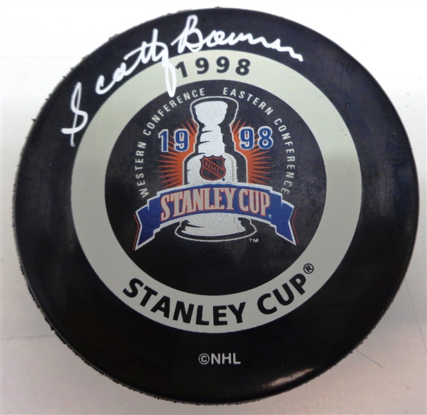 Scotty Bowman Autographed 1998 Stanley Cup Game Puck