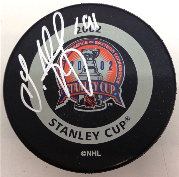 Sergei Fedorov Autographed 2002 Stanley Cup Game Puck