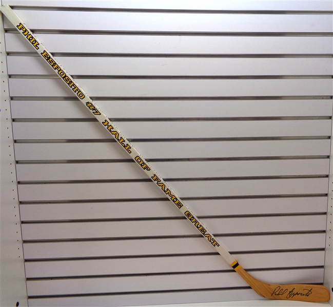 Phil Esposito Autographed Painted Stick