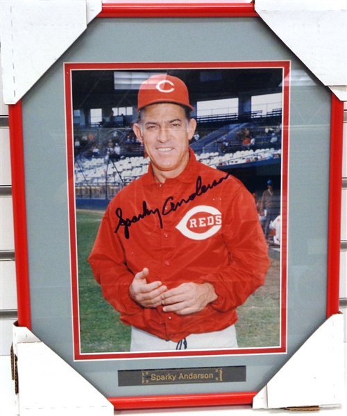 Sparky Anderson Autographed Framed Photo