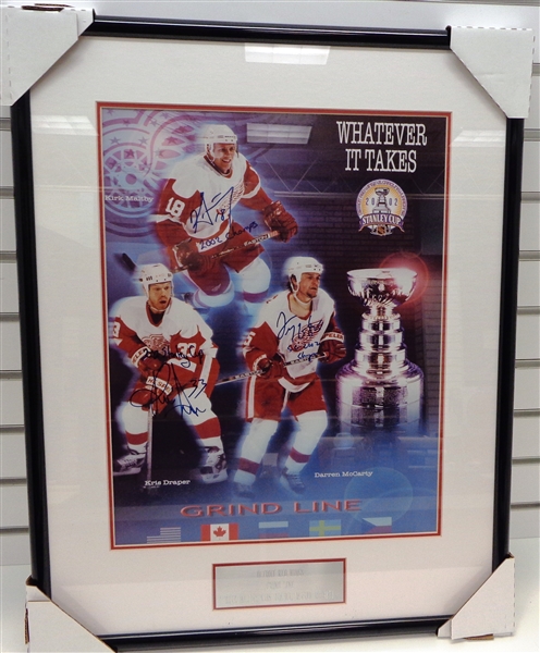 McCarty/Draper/Maltby Autographed Framed 16x20
