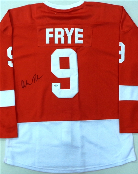 Alan Ruck Signed Ferris Buellers Day Off Red Detroit Frye Hockey Jersey
