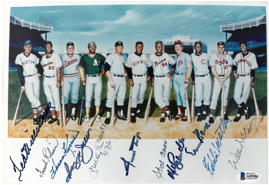 500 Home Run Autographed 7.5x11" Photo