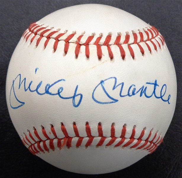 Mickey Mantle Autographed Official AL Baseball