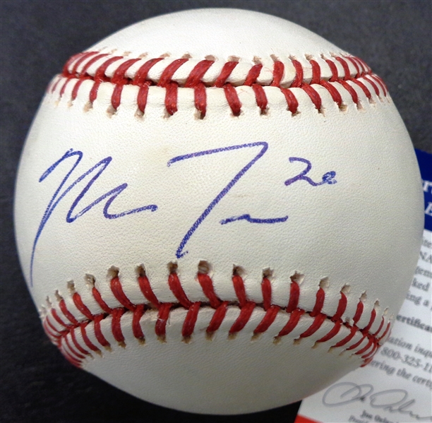 Mike Trout Pre-Rookie Autographed Baseball