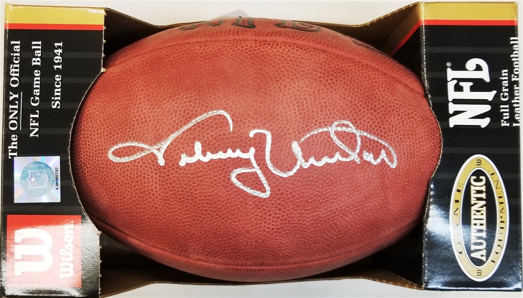 Johnny Unitas Autographed Official NFL Football
