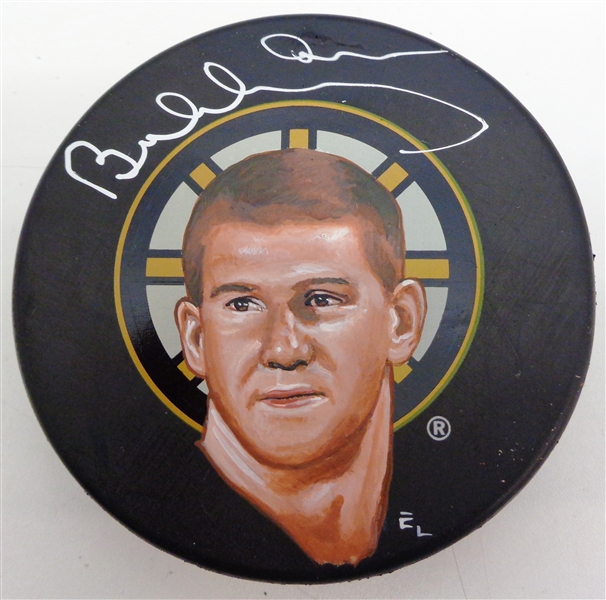 Bobby Orr Autographed Hand Painted Hockey Puck