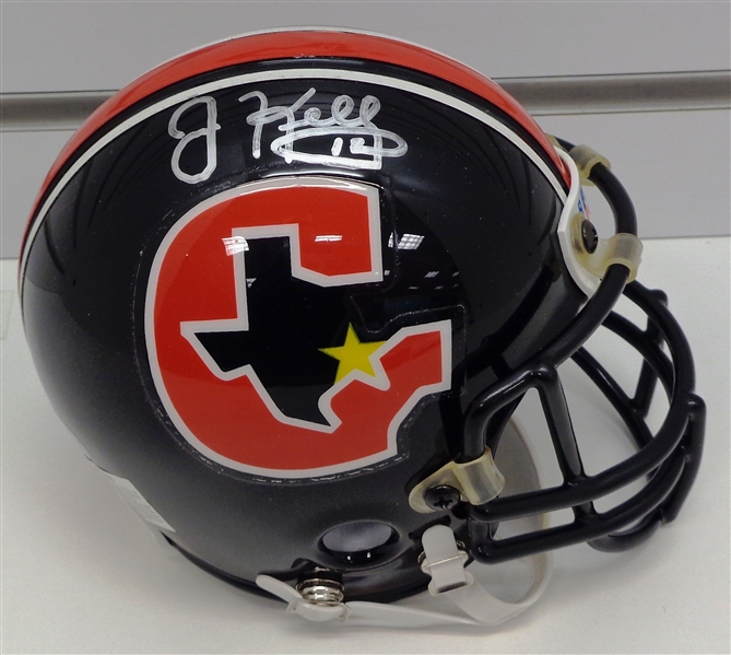 Jim Kelly Autographed Houston Gamblers USFL Mini Helmet