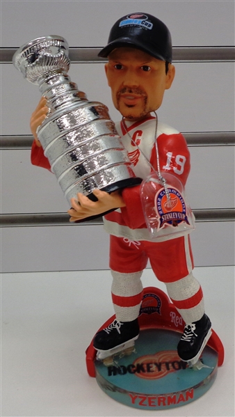 Steve Yzerman Autographed 2002 Cup Bobblehead