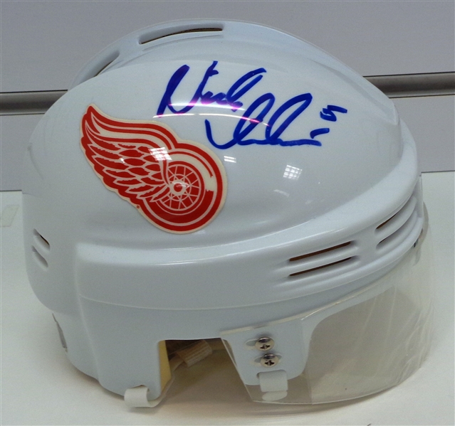 Nick Lidstrom Autographed Red Wings Mini Helmet