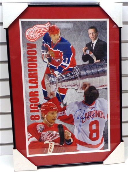 Igor Larionov Autographed Framed Poster