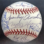 1984 Detroit Tigers Team Signed Ball - 39 Autographs