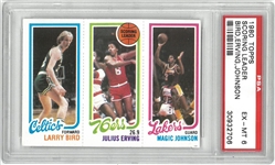 Magic Johnson/Larry Bird Rookie Card PSA 6