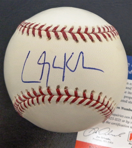 Clayton Kershaw Autographed Baseball