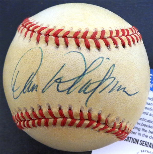 Dan Whitmer Autographed Baseball (1984 Tigers Bullpen Catcher)