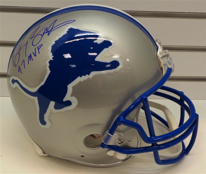 Barry Sanders Autographed Pro Line Helmet w/ 97 MVP