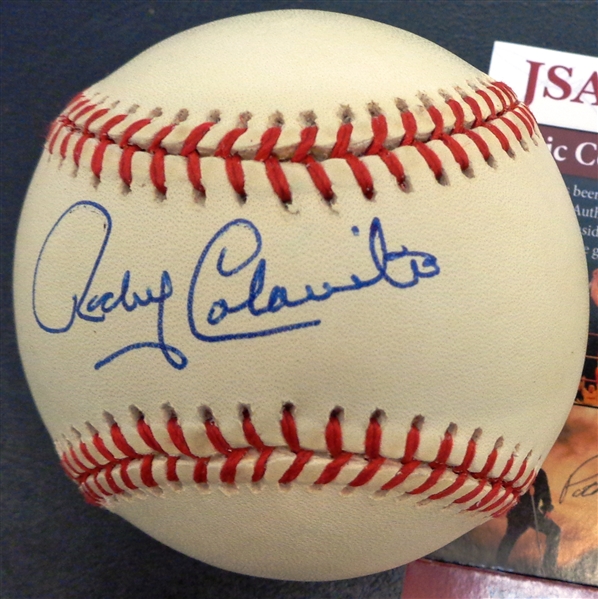 Rocky Colavito Autographed Baseball