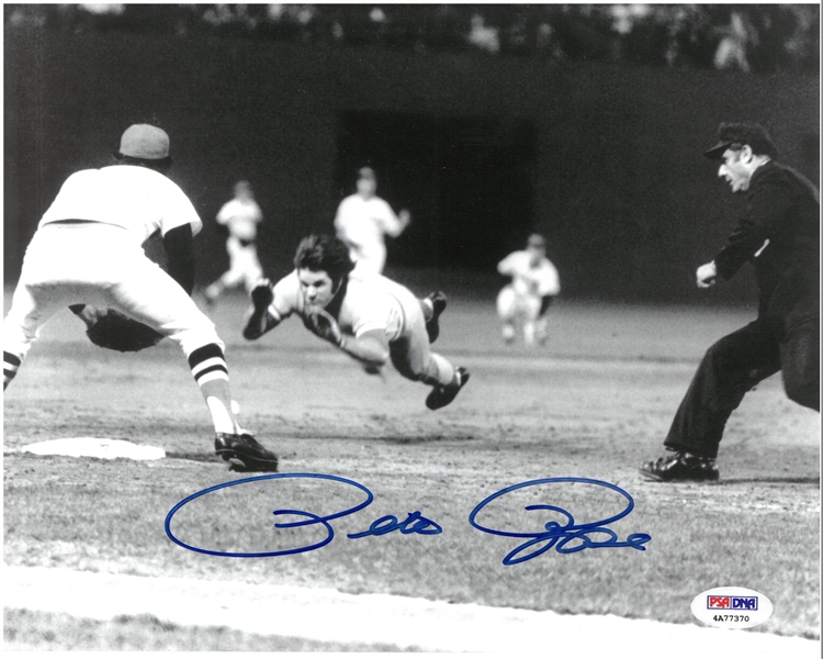 Pete Rose Autographed 8x10 Photo