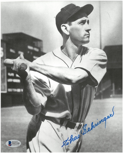 Charlie Gehringer Autographed 8x10 Photo (Batting)